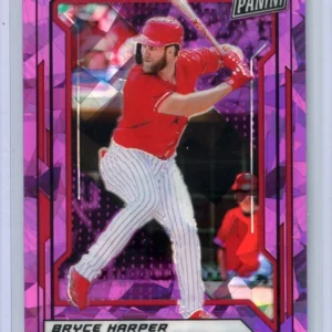 2019 Panini The National VIP Bryce Harper Philadelphia Phillies Purple Cracked Ice Prizm #37/99