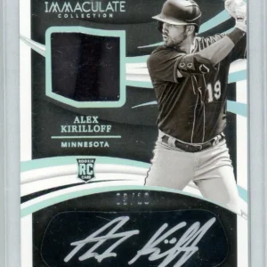 2021 Panini Immaculate Collection Alex Kirilloff Twins Rookie Patch Silver Auto Eye Black #3/10