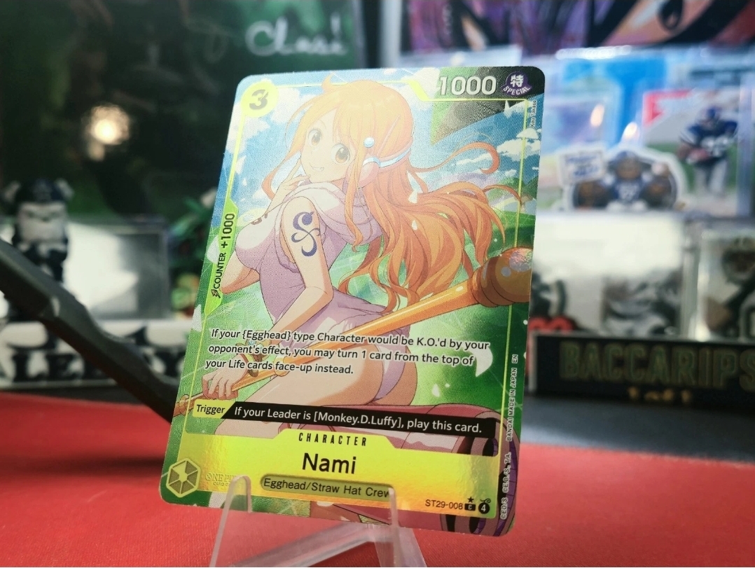 2024 One Piece Card Game Nami ST29-008 Special Alternate Art - Image 3