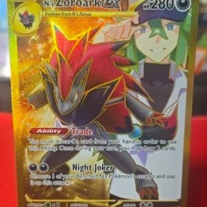 2023 Pokemon Scarlet & Violet—Journey Together N's Zoroark ex #189/159 Gold Secret Rare
