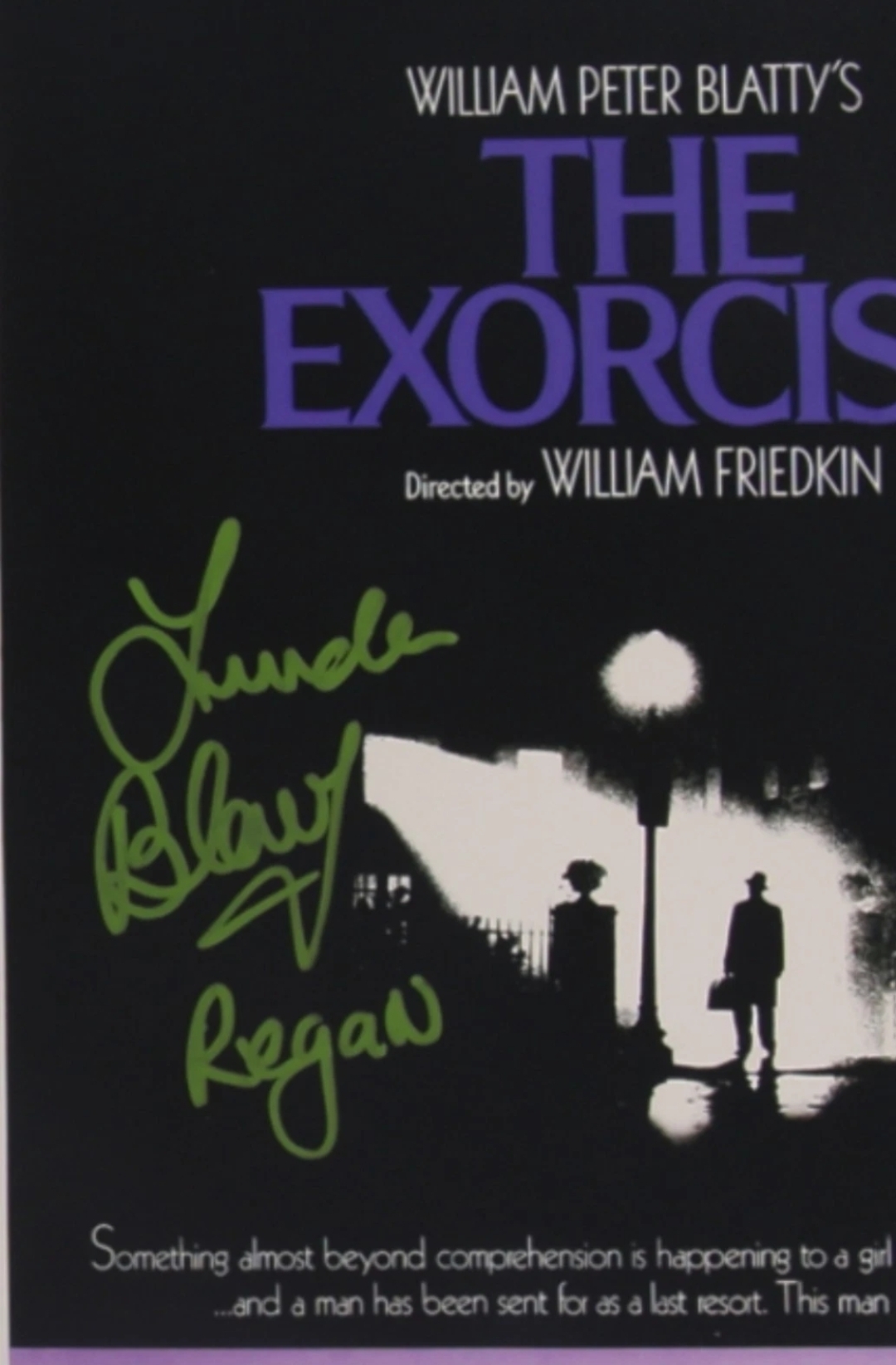 Linda Blair Autographed Exorcist 11x17 Movie Poster Print Horror - Image 2