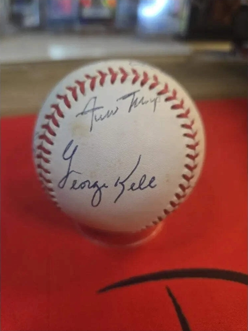 9 Hof Auto Ball Inc. W.Mays, Marichal, Matthews, Feller, Slaughter, Snider JSA Authenticated - Image 2