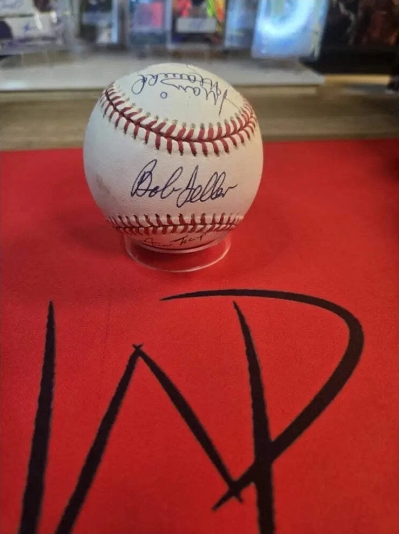 9 Hof Auto Ball Inc. W.Mays, Marichal, Matthews, Feller, Slaughter, Snider JSA Authenticated - Image 5