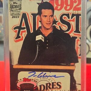 2023 Topps Archives Signature Series Tom Glavine #106 Hall of Fame Certified Autograph 1992 All-Star Game /1