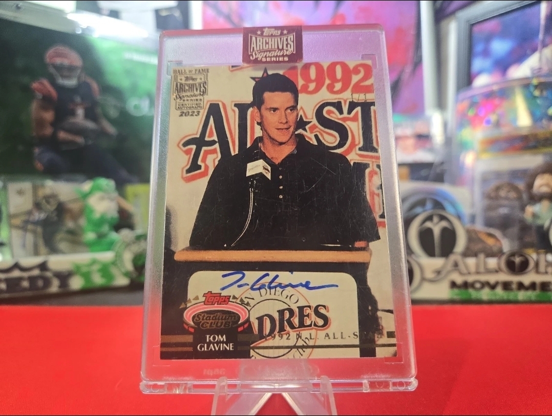 2023 Topps Archives Signature Series Tom Glavine #106 Hall of Fame Certified Autograph 1992 All-Star Game /1 - Image 4