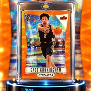 2021 Panini Prizm Draft Picks Cade Cunningham #1 Orange Pulsar Rookie RC /75