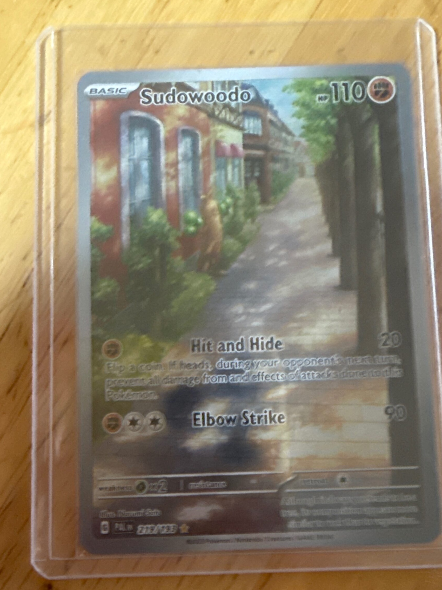 2023 Pokemon Paldea Evolved Sudowoodo #213/193 Illustration Rare