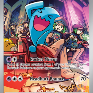 2023 Pokemon SVP Team Rocket's Wobbuffet #203 Illustration Rare Holofoil