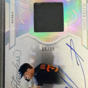 2025 Panini Flawless Baseball Colt Keith Signatures Materials Auto Relic #08/15 Detroit Tigers