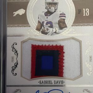 2020 National Treasures Gabriel Davis #CRS-GD Rookie Prime Patch Auto /99