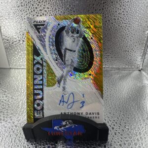 2020-21 Panini Flux Basketball Anthony Davis #EQ-ADV Equinox Prizm Gold Auto 10/10