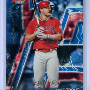 2020 Bowman's Best Mike Trout Los Angeles Angels Blue Refractor #142/150 🔥⚾😍
