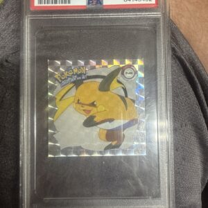 1999 Pokemon Stickers Ser. 1 Bonus Prism Sticker Raichu #PR40 Prism PSA 7 NM