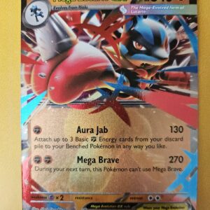 2016 Pokemon MEG Mega Lucario ex #077/132 Holofoil