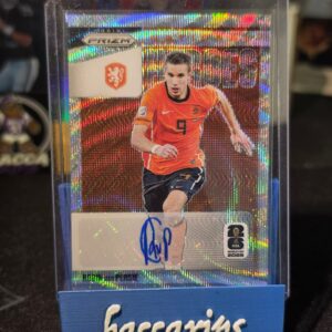 2026 Panini Prizm FIFA World Cup Robin van Persie #NH-RVP National Heroes Silver Wave Prizm Auto