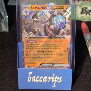 2025 Pokemon Prismatic Evolutions Rampardos ex #045/084 Double Rare Holofoil
