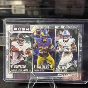 2026 Topps B. Robinson / K. Williams / J. Gibbs #285 NFC Rushing Yards Leaders