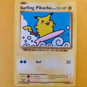 2016 Pokemon XY Evolutions Surfing Pikachu #111/108 Secret Rare