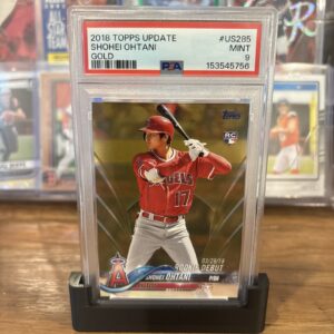 2018 Topps Update Shohei Ohtani #US285 Gold Rookie Debut /2018 PSA 9 Mint