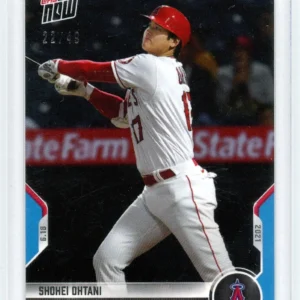 2021 Topps Now Shohei Ohtani LA Angels 21st Blast in 2-HR Game Blue Parallel #22/49 SSP